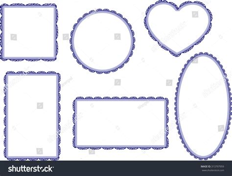 Lace Border Design Set Stock Vector (Royalty Free) 313797959 | Shutterstock