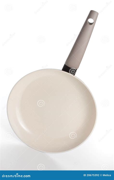 Ceramic frying pan stock photo. Image of objects, metal - 20675392