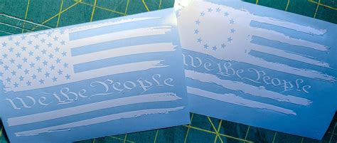 We the People American Flag Decal - Etsy