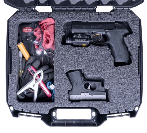 Case Club 2 Pistol & Accessory Hard-Sided Padlockable Carrying Case