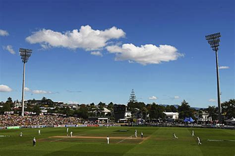 A wide-angle view of the picturesque Seddon Park in Hamilton ...