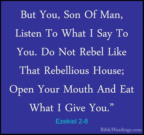 Ezekiel 2 - Holy Bible English - BibleWordings.com