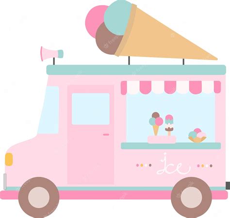 Ice Cream Truck SVG, Ice Cream Car svg, Ice Cream Truck Clipart, Ice ...