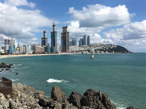 View of Busan from Haeundae Beach - Korea Itinerary Korail Pass | Korea travel, Busan, Itinerary