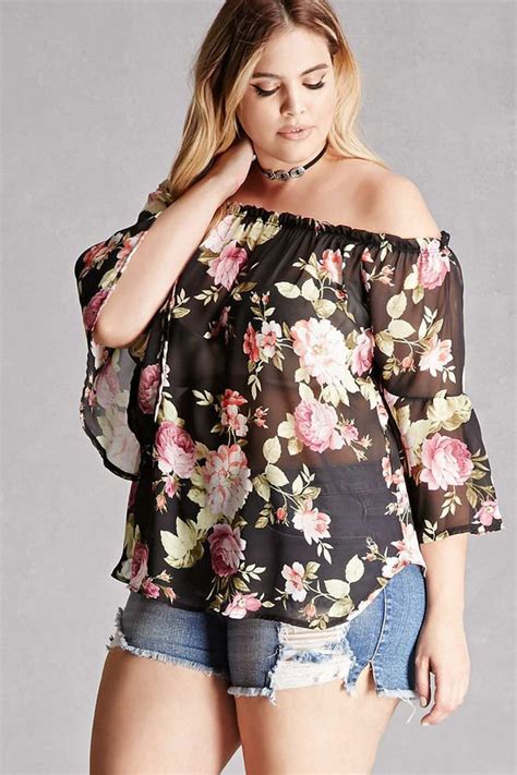 Forever 21 FOREVER 21+ Plus Size Floral Chiffon Top | Plus size fashion, Fashion, Plus size outfits