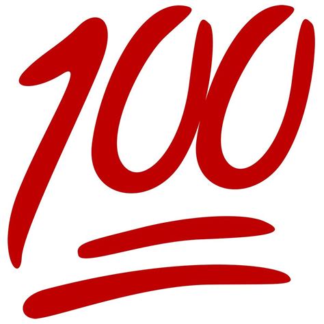 100 Sign Emoji