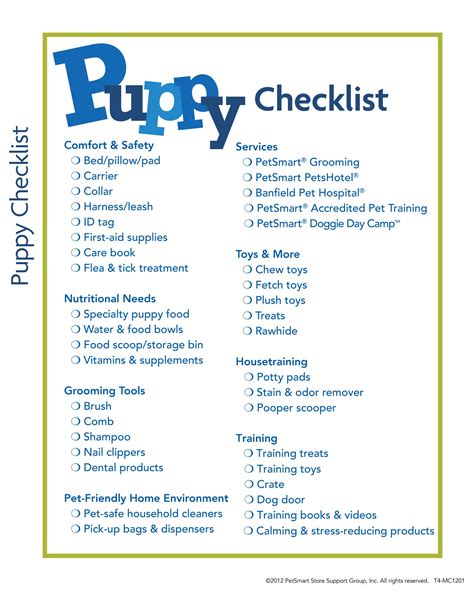 Printable Dog Training Checklist - Printable Word Searches