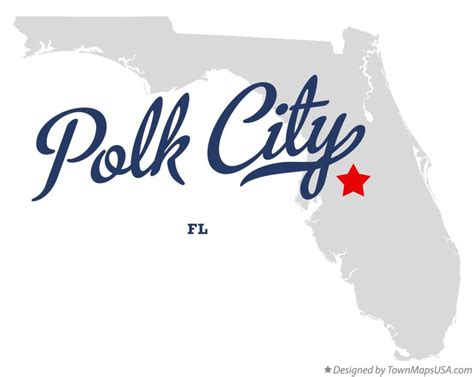 Map of Polk City, FL, Florida