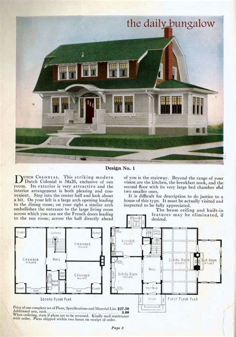 1930::Practical Homes | Colonial house plans, Dutch colonial house plans, Dutch colonial exterior