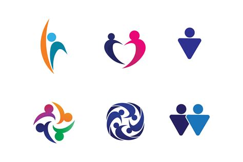 People Logo and Human Logo Design Vector Graphic by anggasaputro4489 · Creative Fabrica