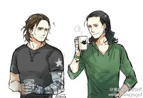 Loki and Bucky...my two favorite misunderstood antagonists! ;) Marvel ...