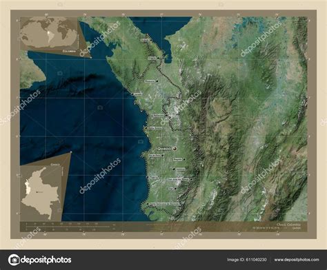 Choco Department Colombia High Resolution Satellite Map Locations Names ...