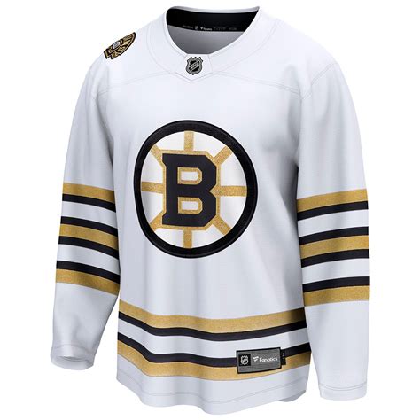 Bruins Centennial Fanatics Breakaway Blank Away Jersey