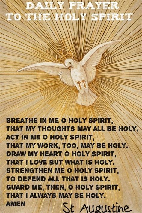 St. Augustine's Prayer to the Holy Spirit - Every Day is a Gift | Awestruck.tv by monimarin ...