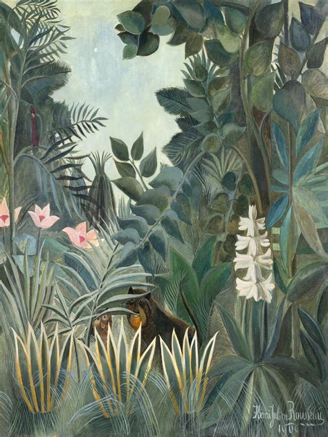 The Equatorial Jungle - Henri Rousseau | Reproductions of famous ...