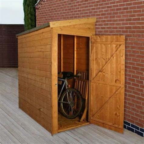 Cleveland Small Shed (1.83m x 0.96m) Universal Door - Narrow Pent Store - Garden | Small garden ...