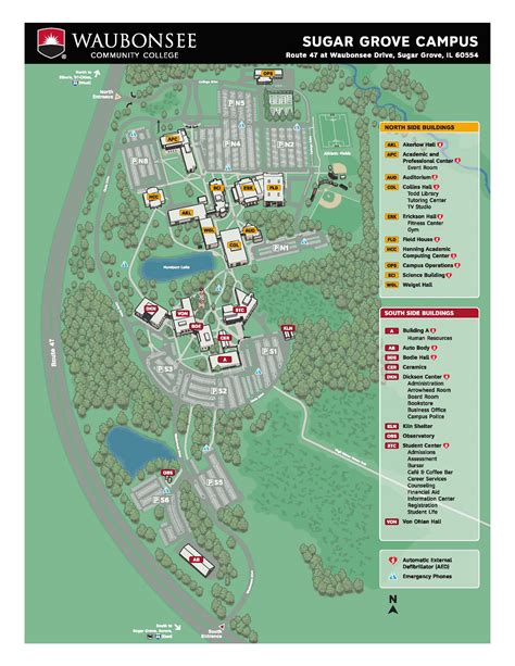 SG Campus Map | Waubonsee Community College