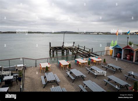 The old Titanic wooden pier in Cobh. Lasti Titanic pier, County Cork, Ireland Stock Photo - Alamy