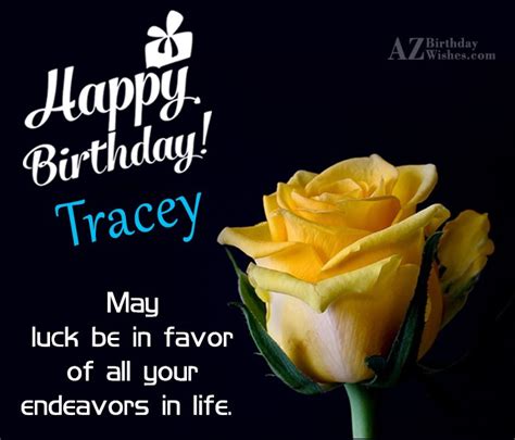 Happy Birthday Tracey