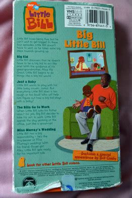 LITTLE BILL VHS MOVIE Nick Jr. 'BIG LITTLE BILL' 4 Stories in 1 COSBY ...