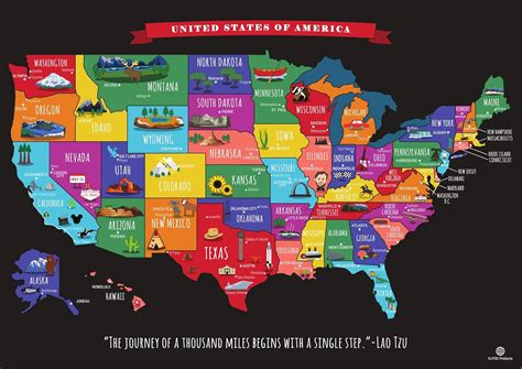 Buy Scratch Off Map of The United States Travel Map - Scratch Off USA ...