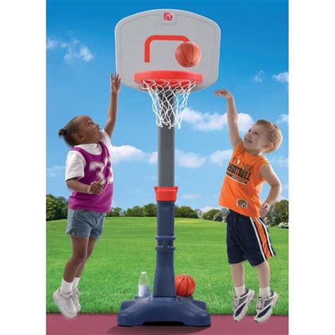 Step2 Shootin' Hoops Junior 48-inch Basketball Set Kids Portable Basketball Hoop for Toddlers ...