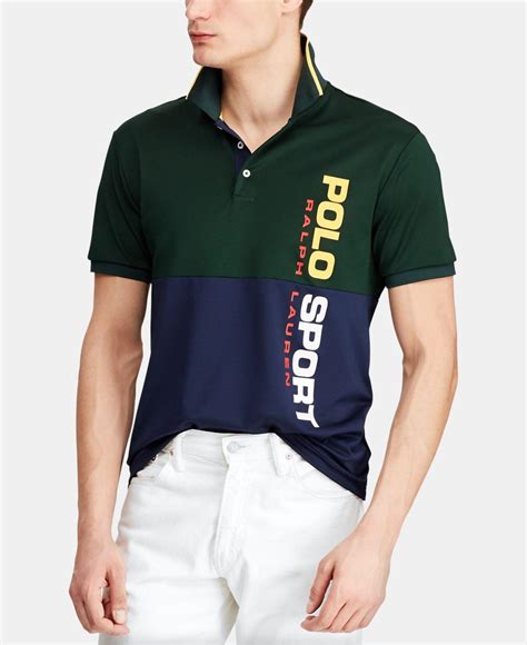 Polo Ralph Lauren Rubber Classic Fit Stretch Sport Polo in Green for Men - Lyst