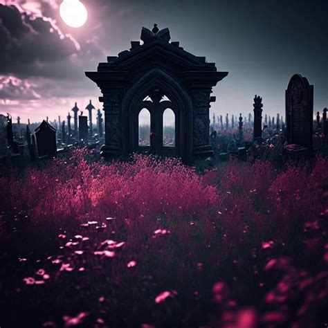 Graveyard creepy night time by Lacouture on DeviantArt