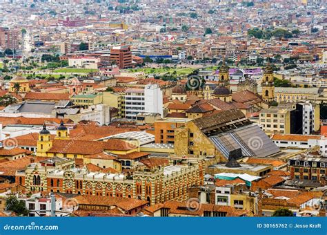 La Candelaria Historic Neighborhood in Bogota Stock Photo - Image of colonial, cityscape: 30165762