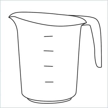 How To Draw A Measuring cup Step by Step - [6 Easy Phase]