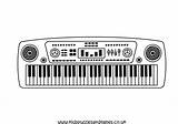 Piano Keys Coloring Pages sketch template