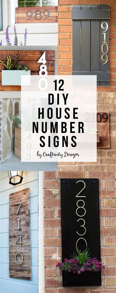 How to make a DIY House Number Sign (in minutes!) | House numbers diy ...