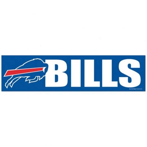 Buffalo Bills - 3x12 Bumper Sticker Strip at Sticker Shoppe