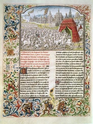 'Battle of Nicopolis in 1396, Facsimile of the Breslau Manuscript, 1472 ...