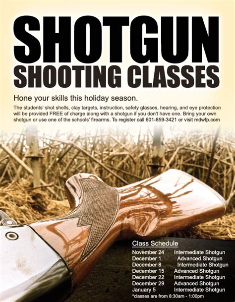 Marian's Hunting Stories, etc., etc., etc...: Shotgun Shooting Classes by MDWFP