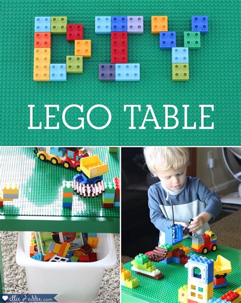 DIY Lego Table - The easiest DIY Lego Table with an IKEA Lack table and Creative QT Peel-And ...