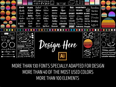 Illustrator Fonts List