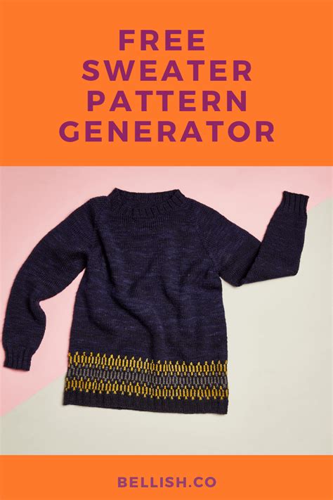 Free sweater pattern generator in 2020 | Sweater pattern, Sweaters ...