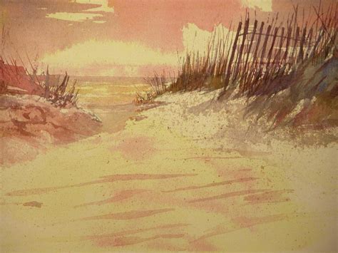 Sunset on Florida beach Painting by Walt Maes - Fine Art America