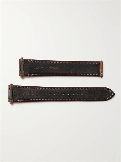 CARTIER Leather Watch Strap - Brown | Editorialist