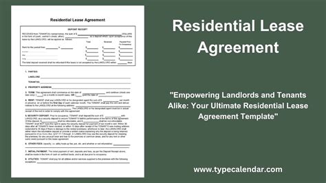 Free Printable Residential Lease Agreement Templates [PDF, Excel]