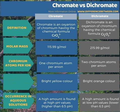 Difference Between Chromate and Dichromate | Compare the Difference Between Similar Terms