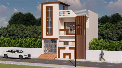 Two story 3D view house designs are given in this Revit file. Download ...