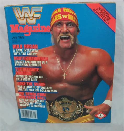 1989 WWF MAGAZINE Contains Merch Catalog HULK HOGAN Ulitmate Warrior JAKE SNAKE $25.00 - PicClick