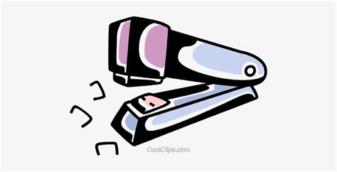 Stapler And Staples Royalty Free Vector Clip Art Illustration - Stapler ...