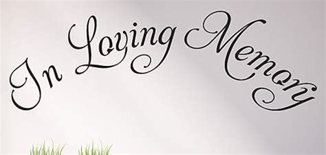 Amazon.com: in Loving Memory Wall Decals Stickers, Black, 15": Home & Kitchen