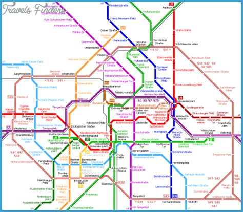 Berlin Subway Map - TravelsFinders.Com