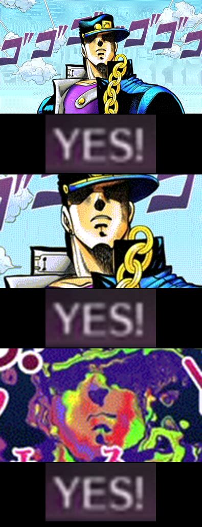 Yes Yes Yes Yes Jojo Meme - Draw-internet