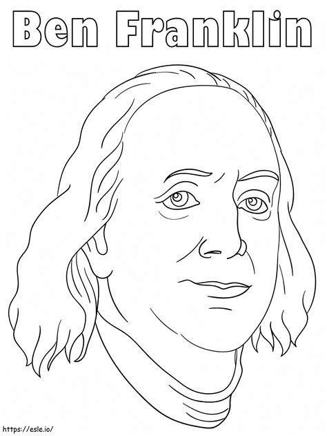 Benjamin Franklin 9 coloring page