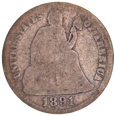 1891 Seated Liberty Silver Dime | Property Room